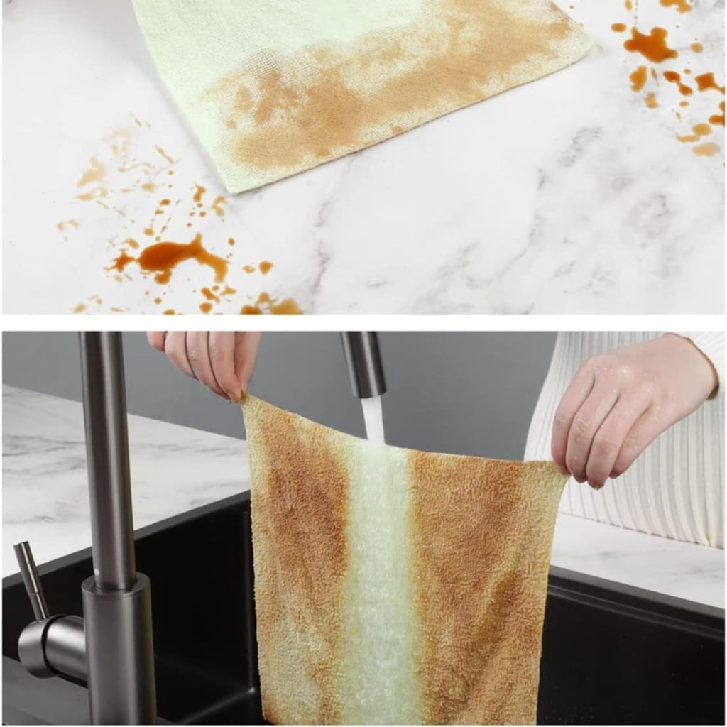 Reusable Microfiber Cleaning Cloth Roll