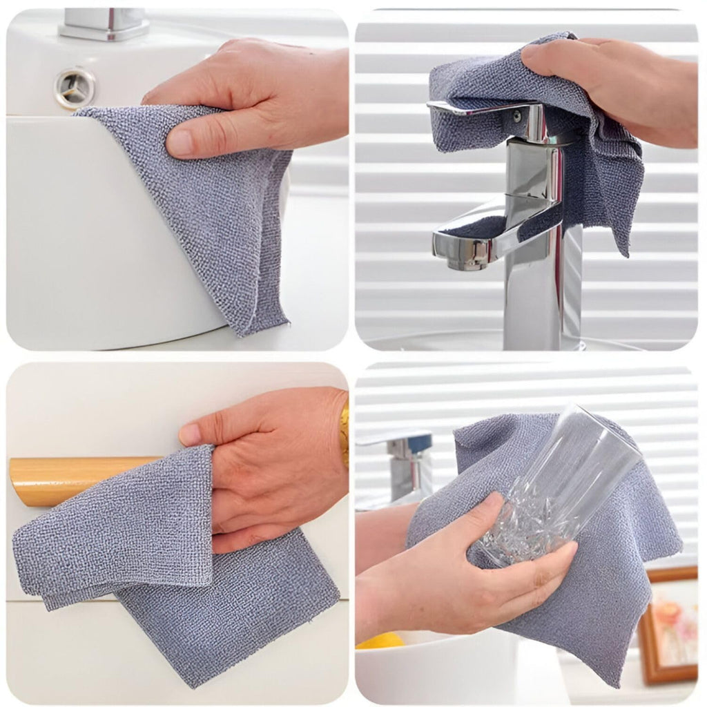 Reusable Microfiber Cleaning Cloth Roll
